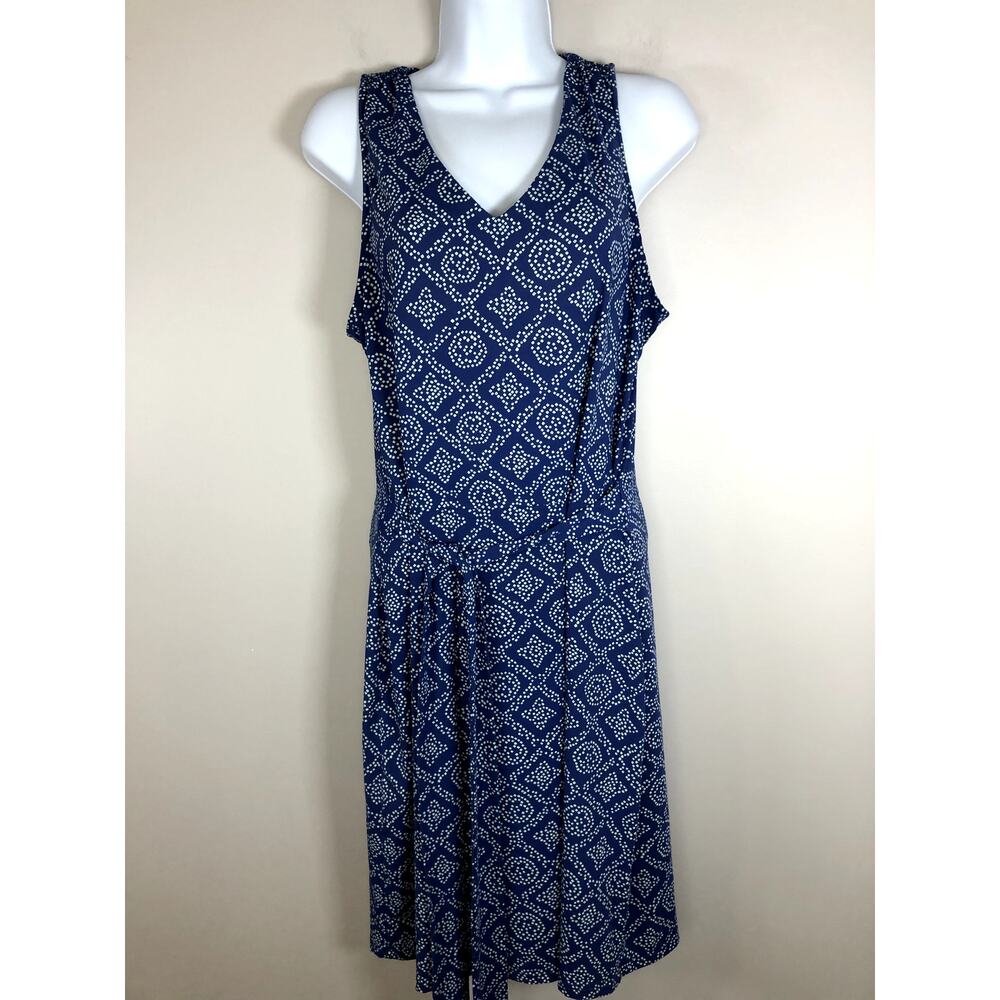 Ellie Kai Women's Nylon Dress Size 10 Blue Sleeveless